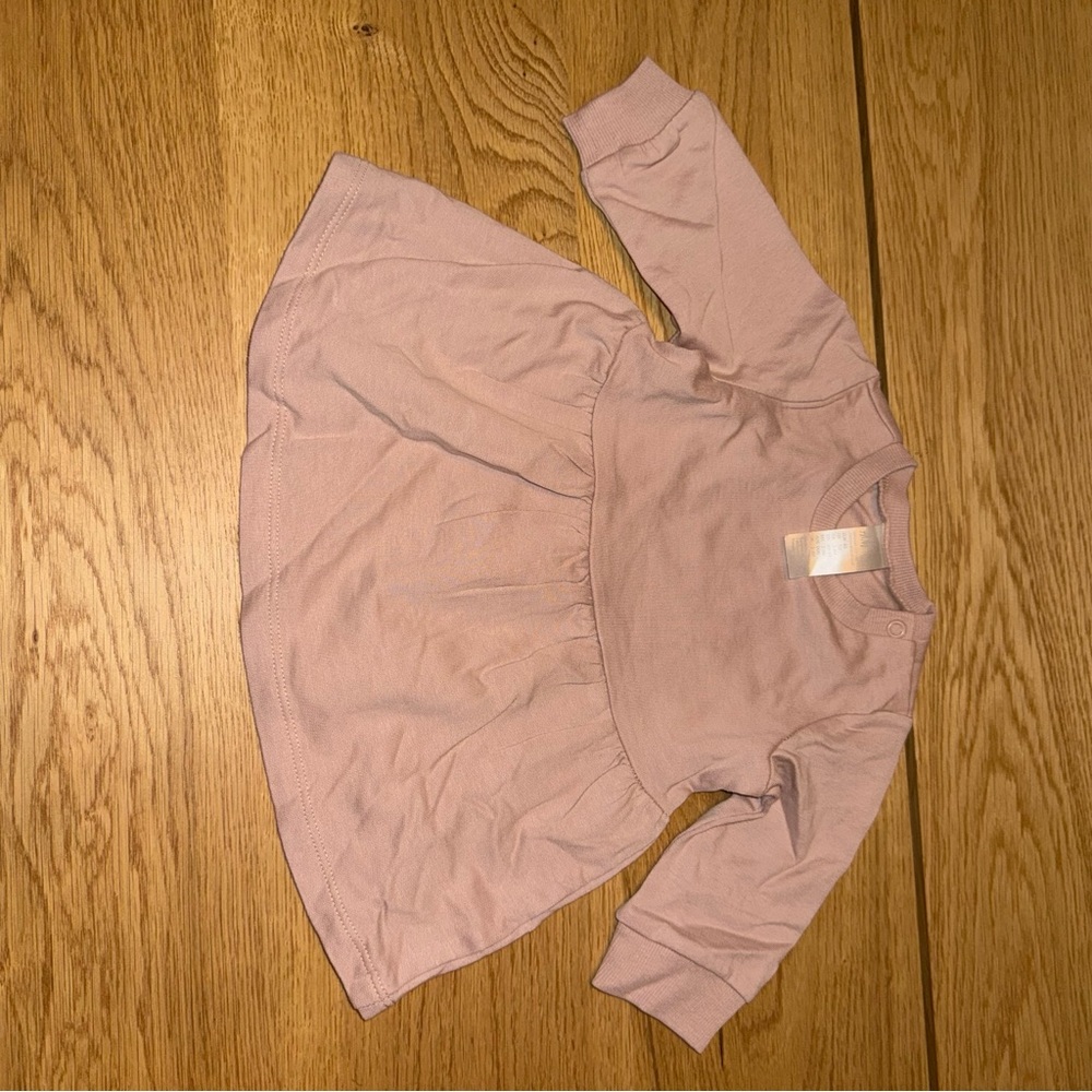 Baby Pink Long Sleeve Dress